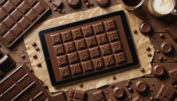 Créez votre tablette de chocolat sur mesure : motifs et messages !